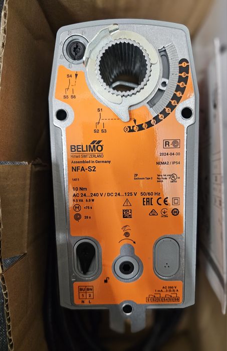 siłownik pożarowy Belimo NFA-S2 230-T– NOWY klapa pożarowa
