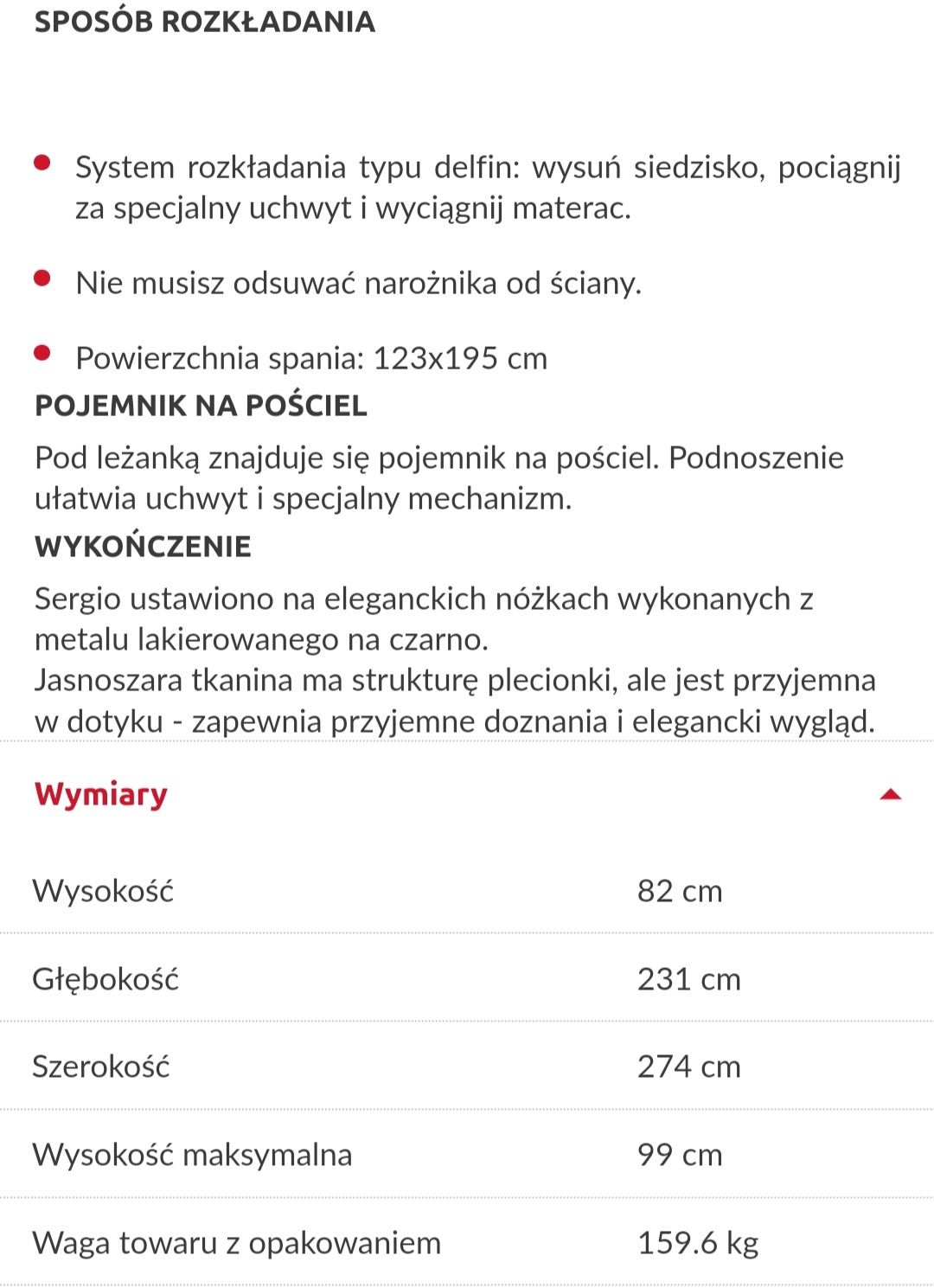 Narożnik Sergio lewy Agata Meble