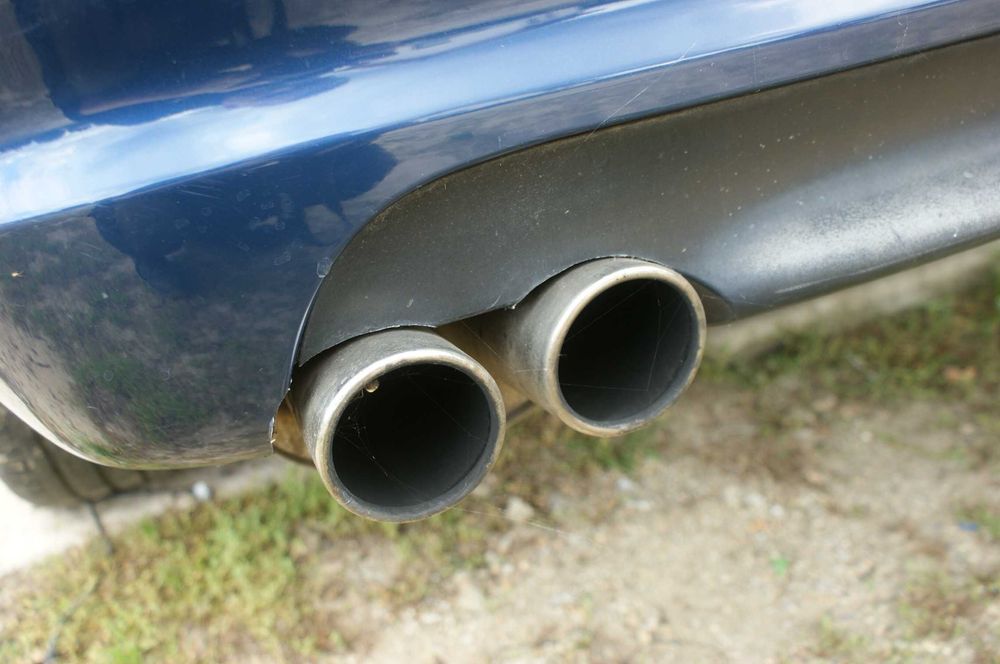Bmw e46 coupe cabrio zderzak tył tylny  m pakiet mysticblau metallic
