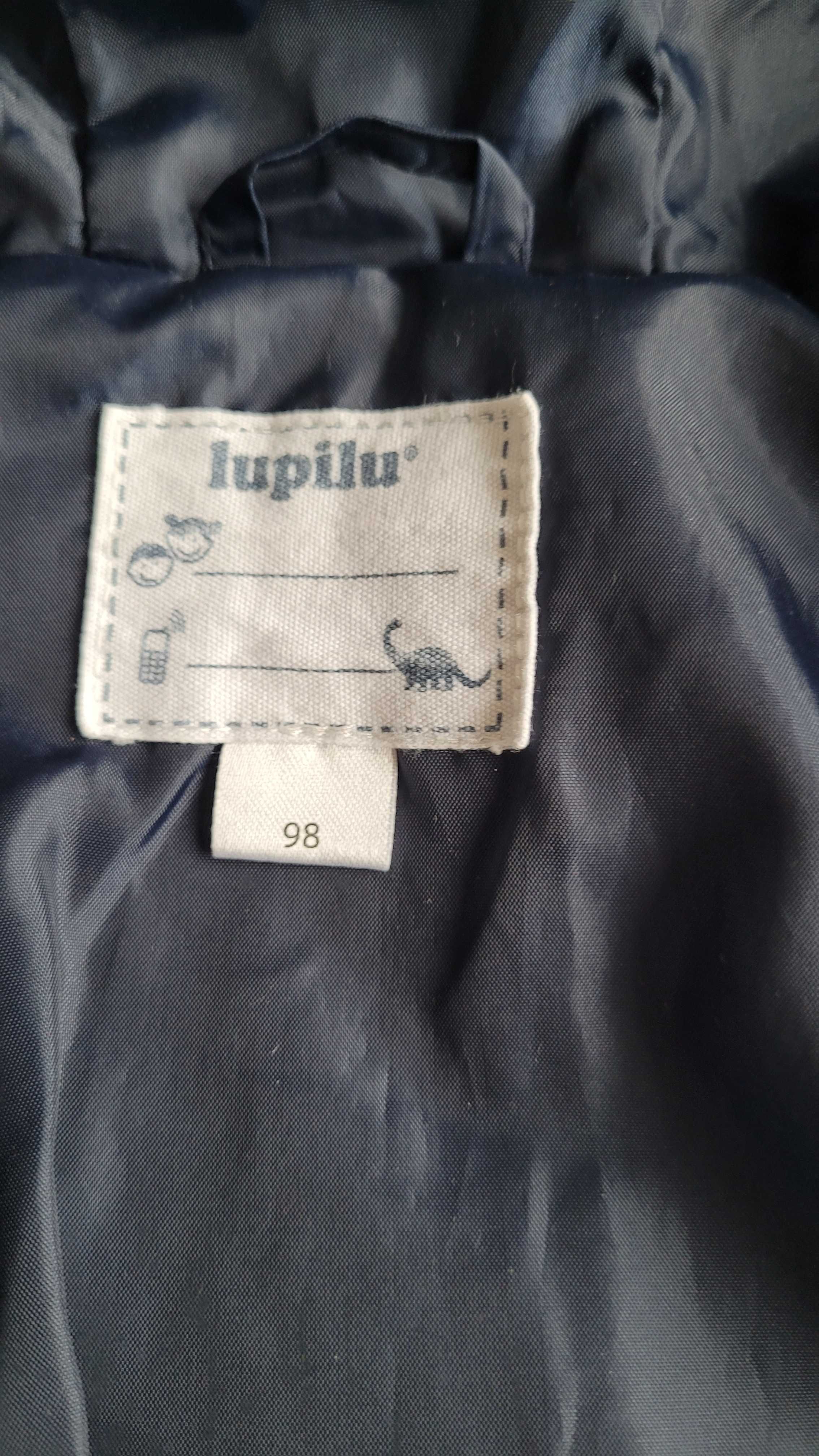 Zolta kurtka pikowana dino lupilu 98