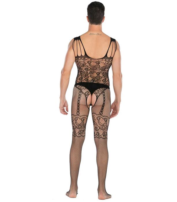 MĘSKA seksowna bielizna erotyczna bodystocking komplet