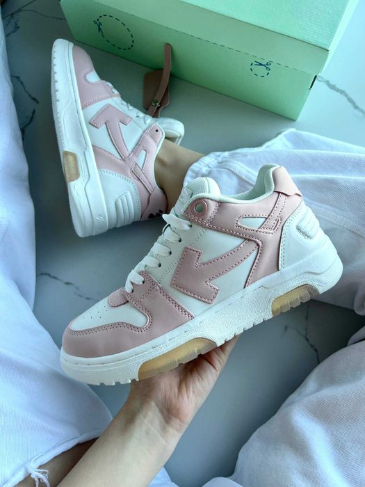 Кросівки Off-White Out Of Office Pink/White premium