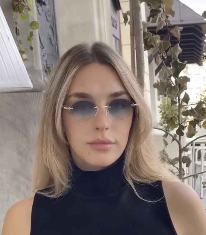 Безоправні сонцезахисні окуляри Carolina Lemke, оригінал модель VIC