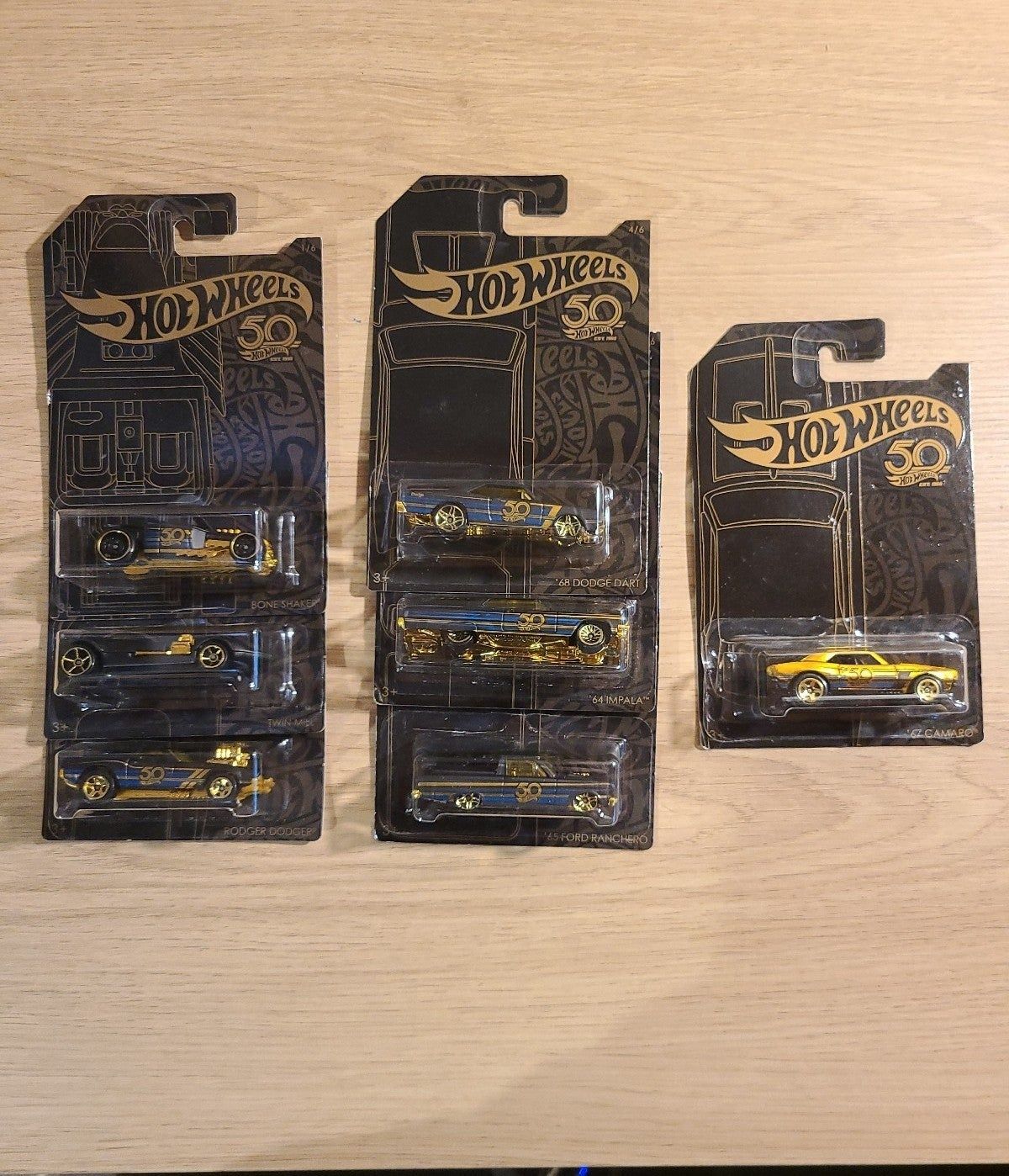Hot wheels 50th anniversary gold
