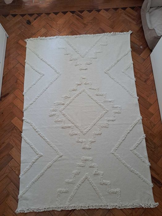 Tapete 100% algodão 170cm x 120cm