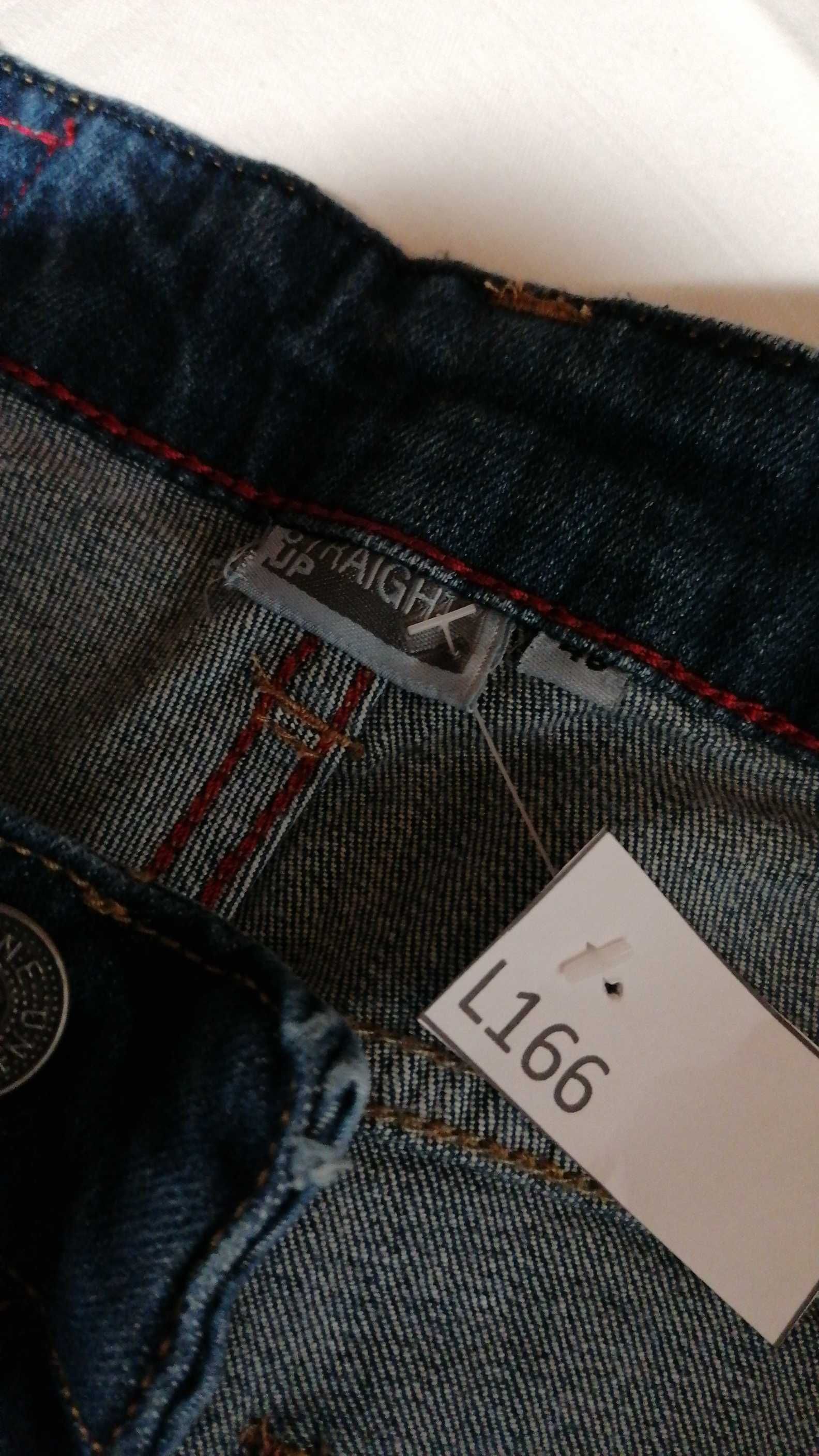 L/166 Spodnie męskie jeans nowe Straight  Up  rozm. 48