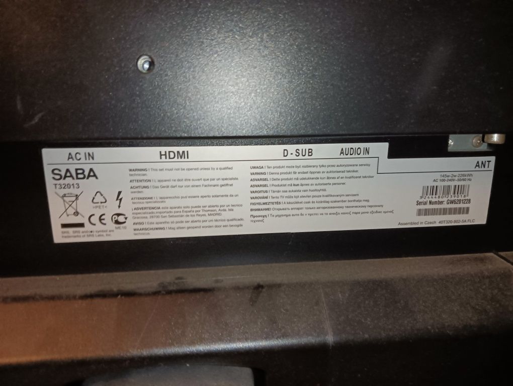 Televisão lcd 32