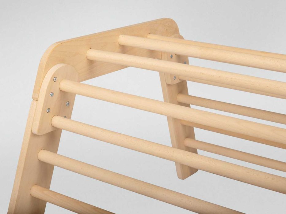 Drabinka gimnastyczna piramida domek 2w1 dla dzieci plac tor DREWNO