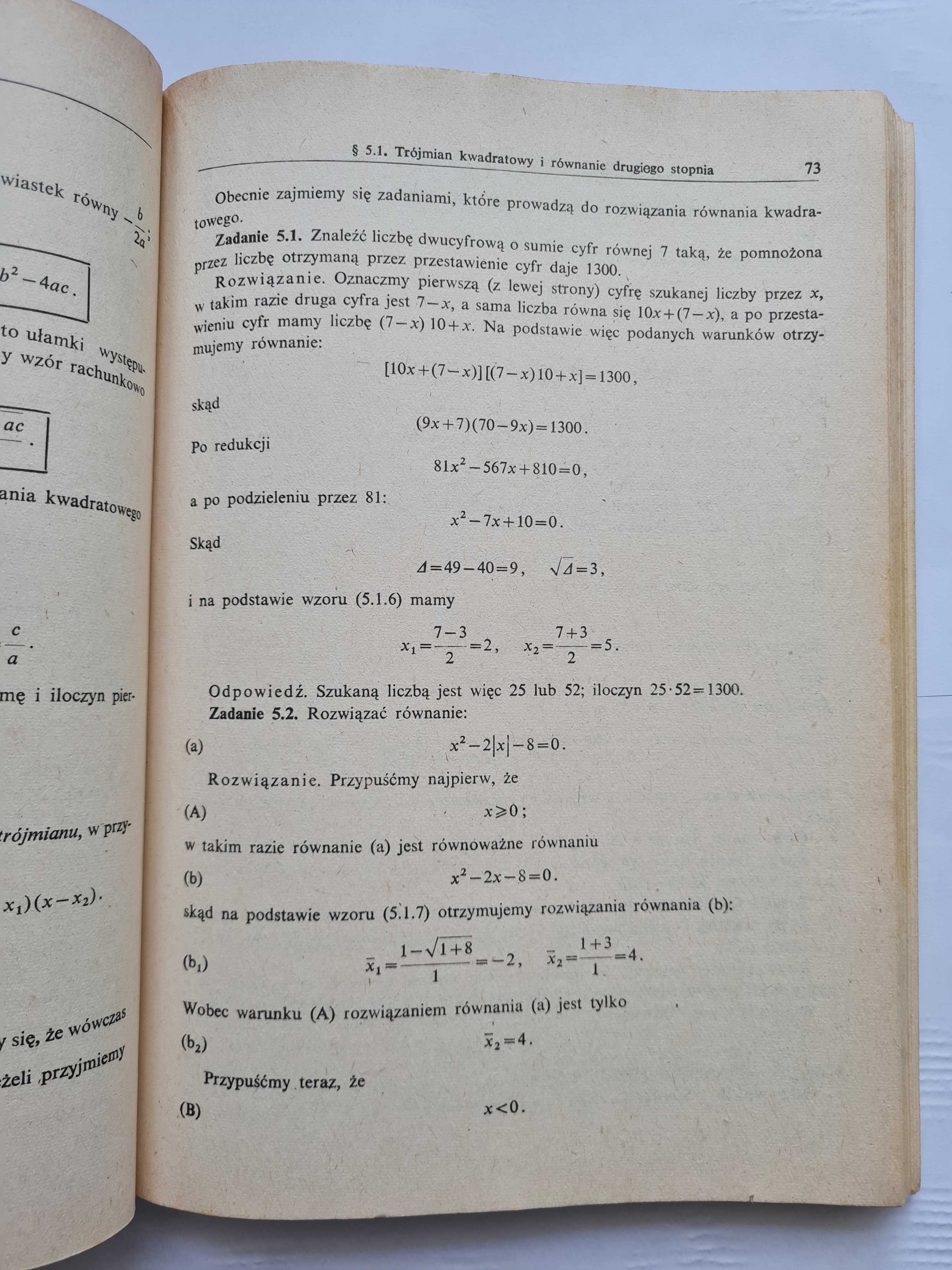 Kurs przygotowawczy z matematyki na wyższe uczelnie, PWN