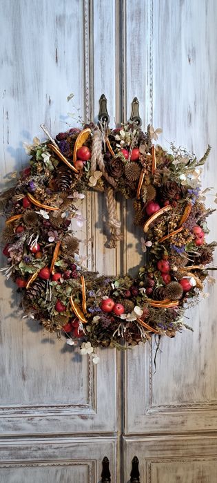 Wianek świąteczny naturalny