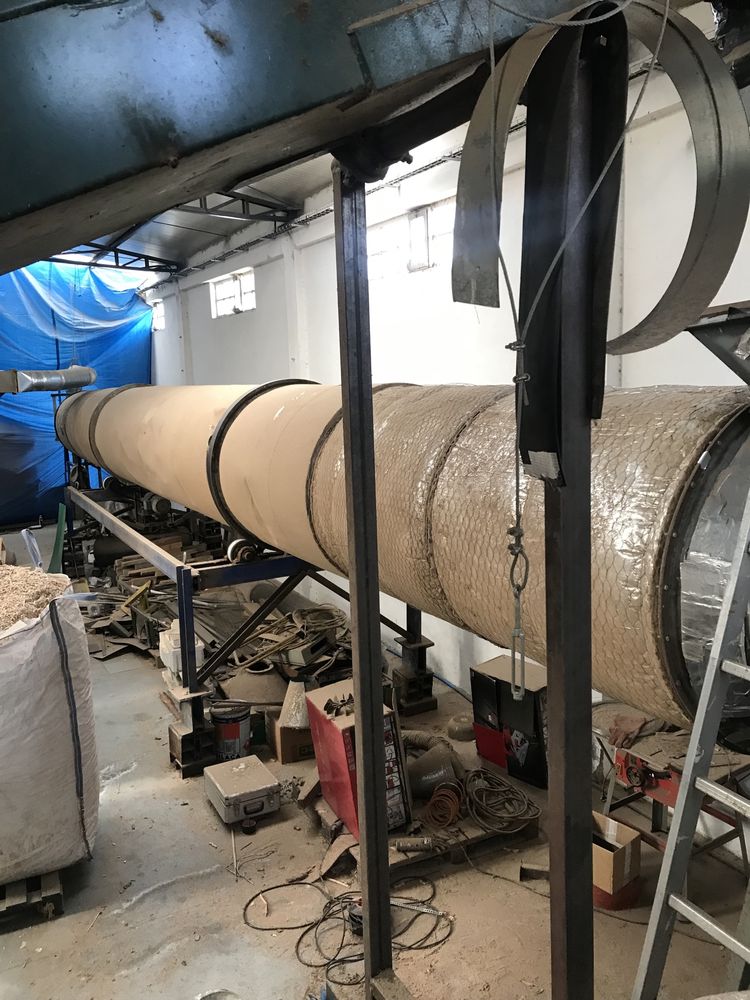Secador rotativo tipo trommel