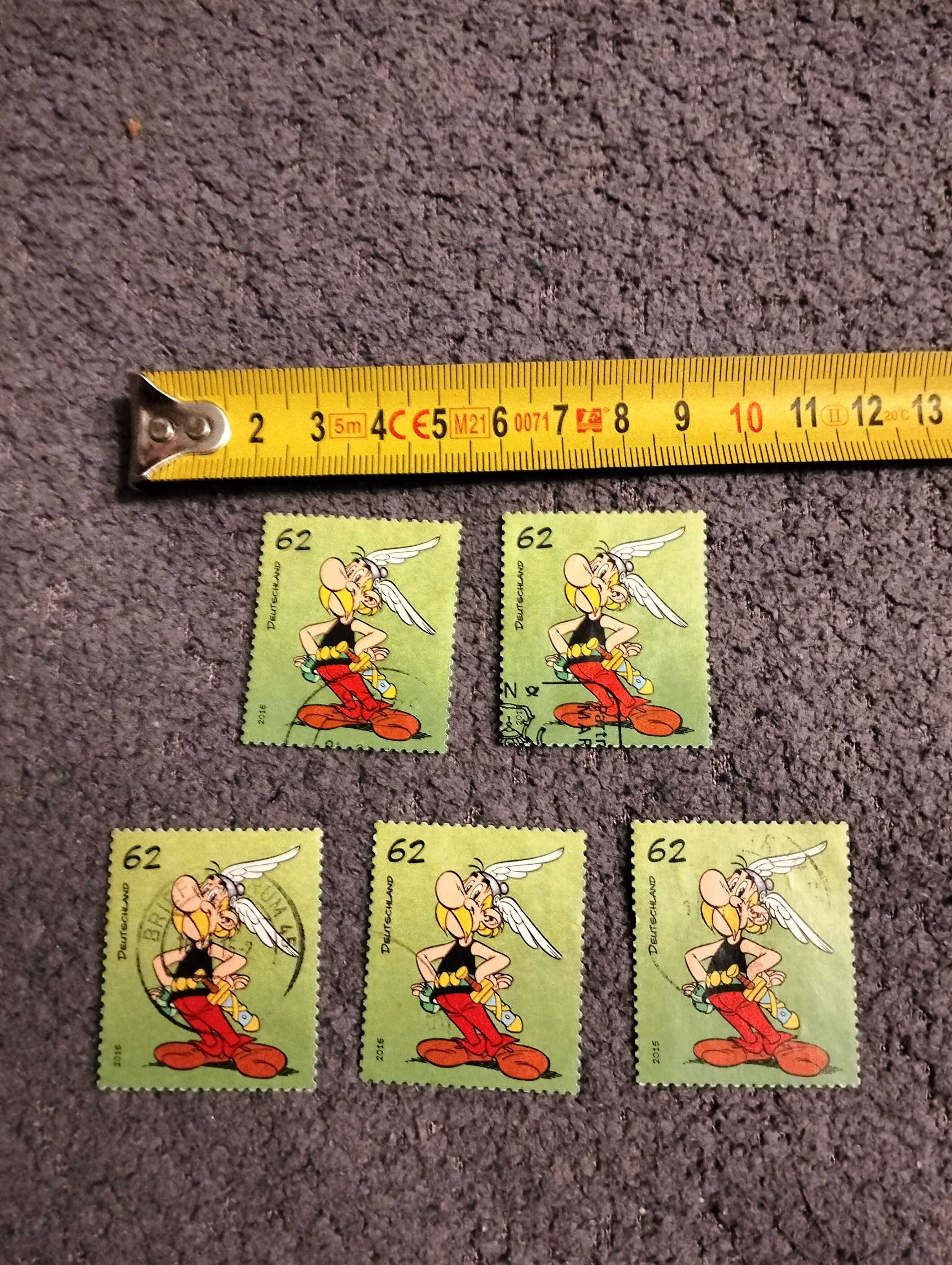 Znaczki pocztowe Asterix 5 szt., znaczek