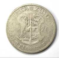 1926 South African Union silver two shilling coin