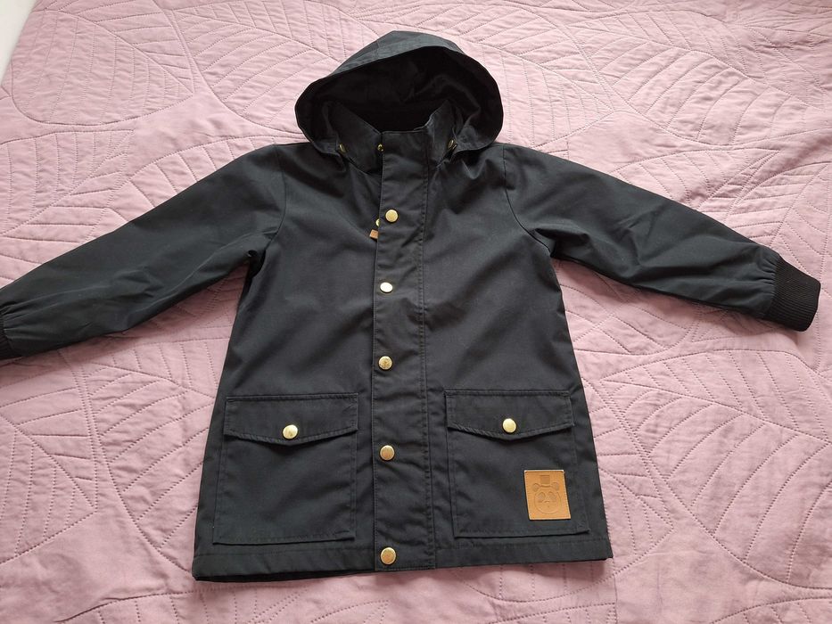 Kurtka dziecięca Mini Rodini kolor czarny, rozmiar EU 116-122