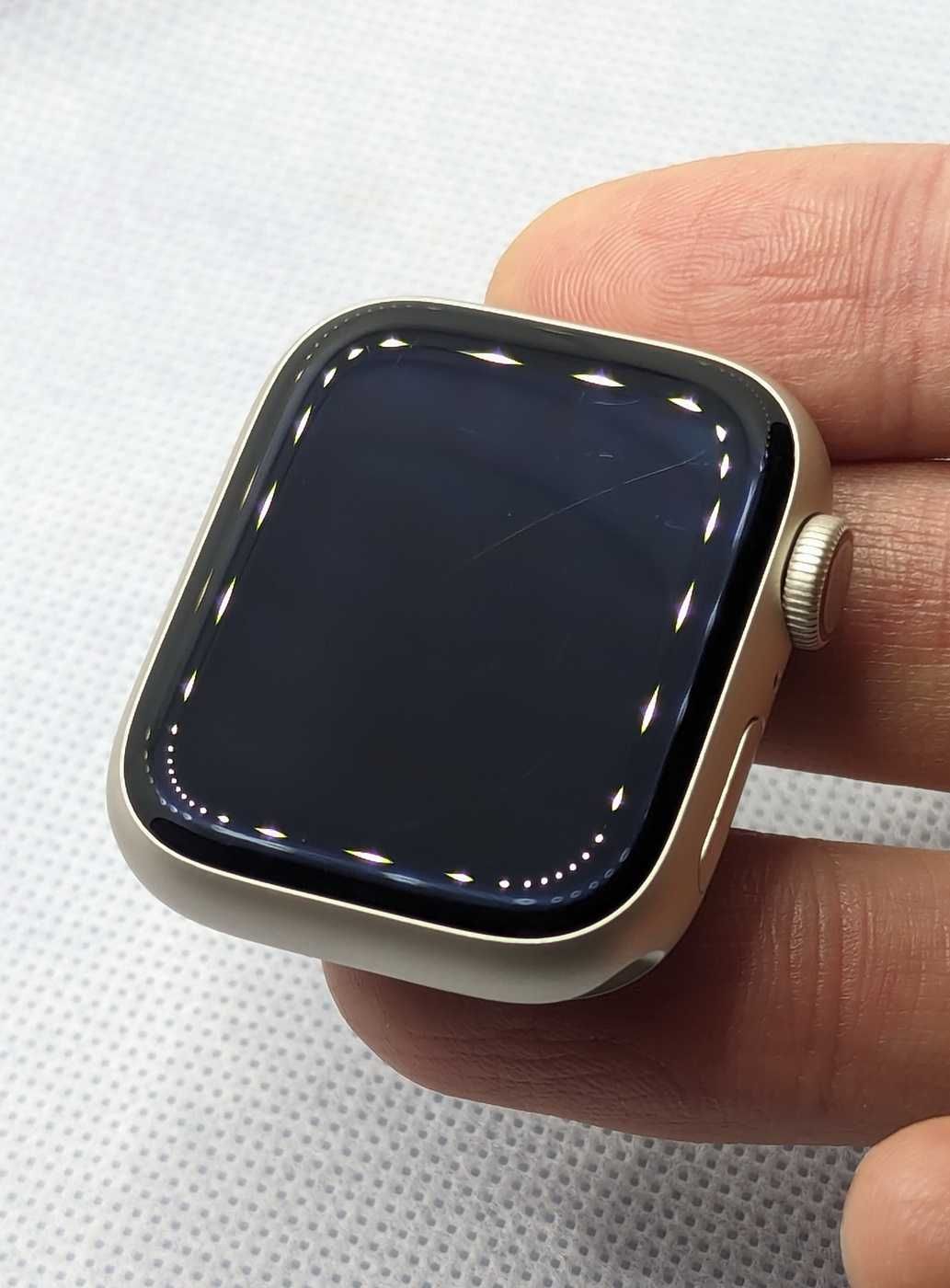 Диспдлей екран модуль Apple Watch 7 41 Blue Starlight корпус скло зад