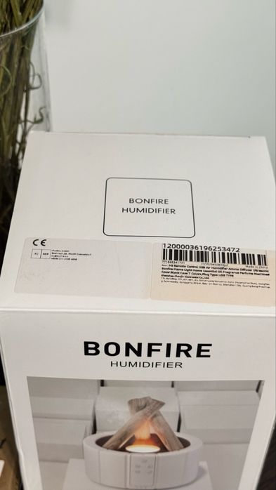 Зволожувач повітря з імітацією багаття та підсвіткою