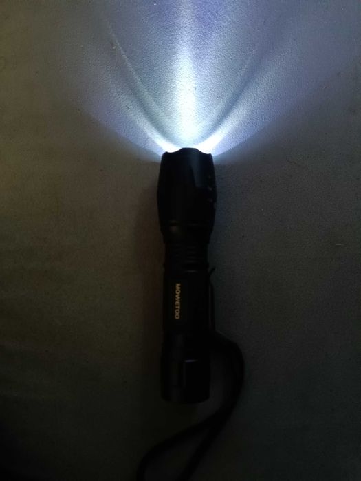 Latarka MOWETOO ultrafiolet UV metalowa oprawa 4 tryby lampa taktyczna