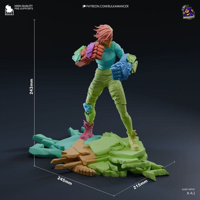 Vi | Arcane | Figurka | druk 3D z żywicy (12K)