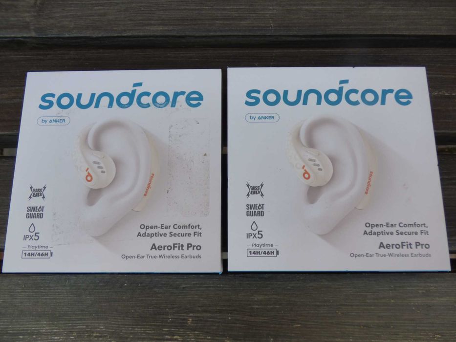 Електрошрот Навушники TWS Anker Soundcore AeroFit Pro White IPХ5 ориг