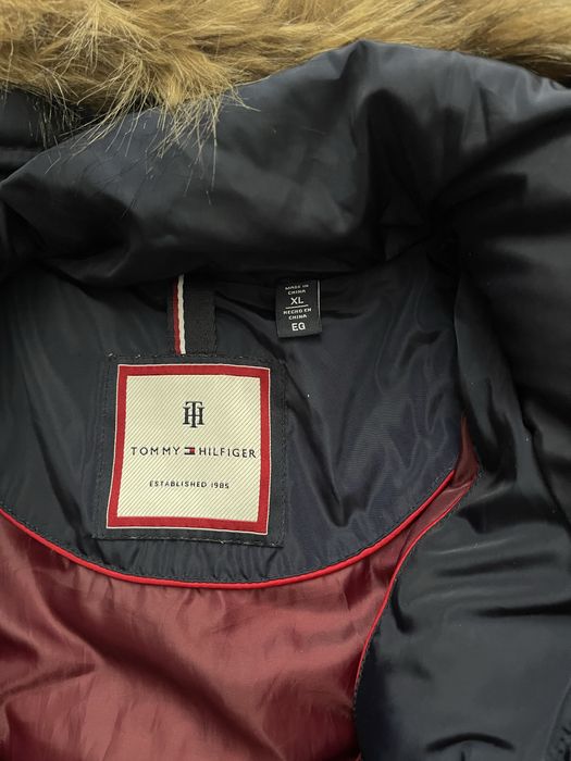 Tommy Hilfiger Винтажный теплый пуховик+сумка в подарок!