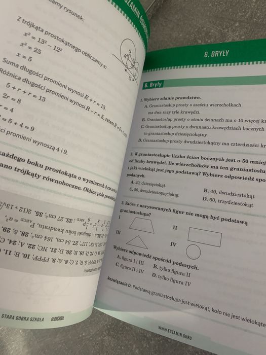 Repetytorium - Matematyka Egzamin ósmoklasisty - OLDSCHOOL