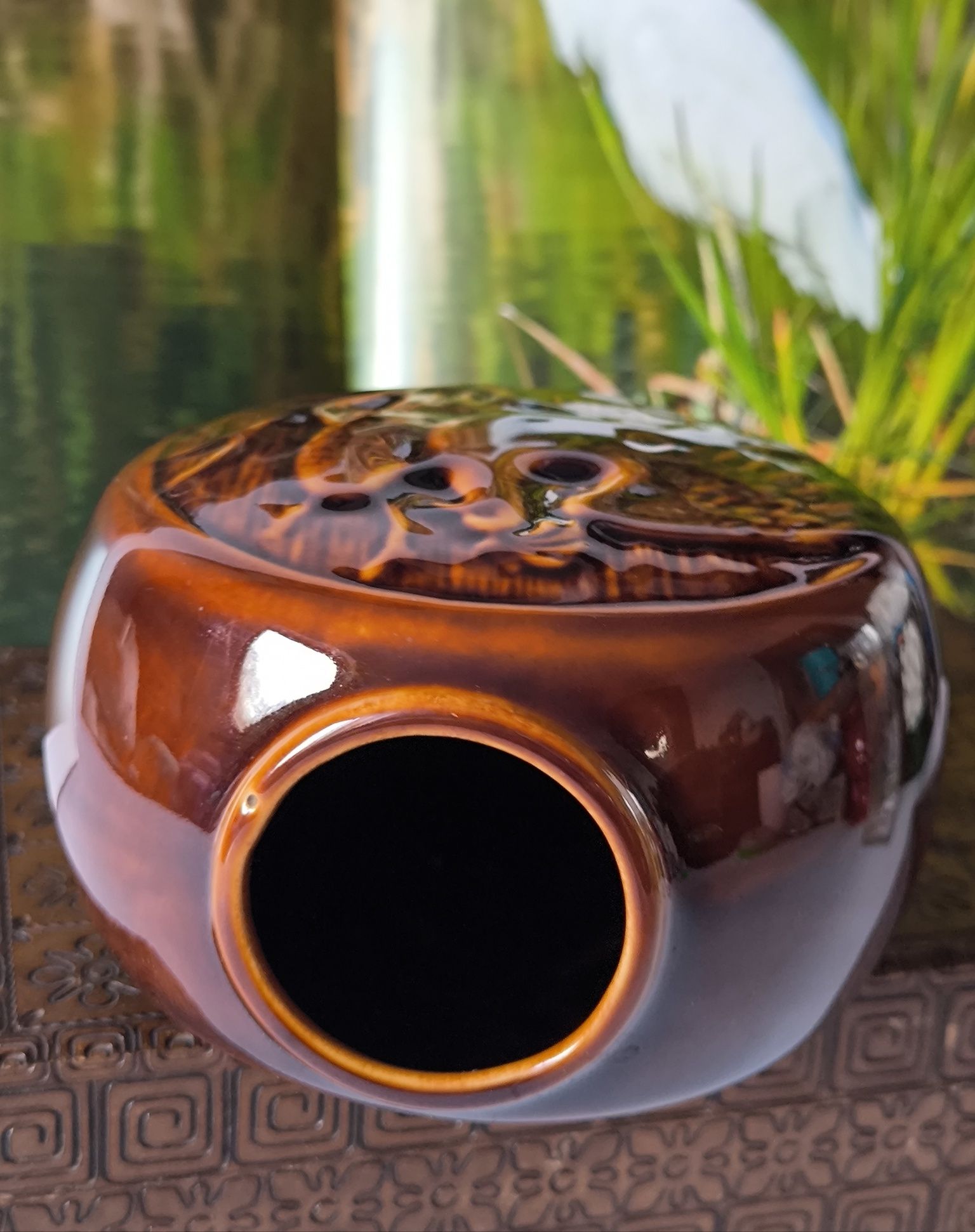 Wazon Pruszków ptaki piękny stary porcelit