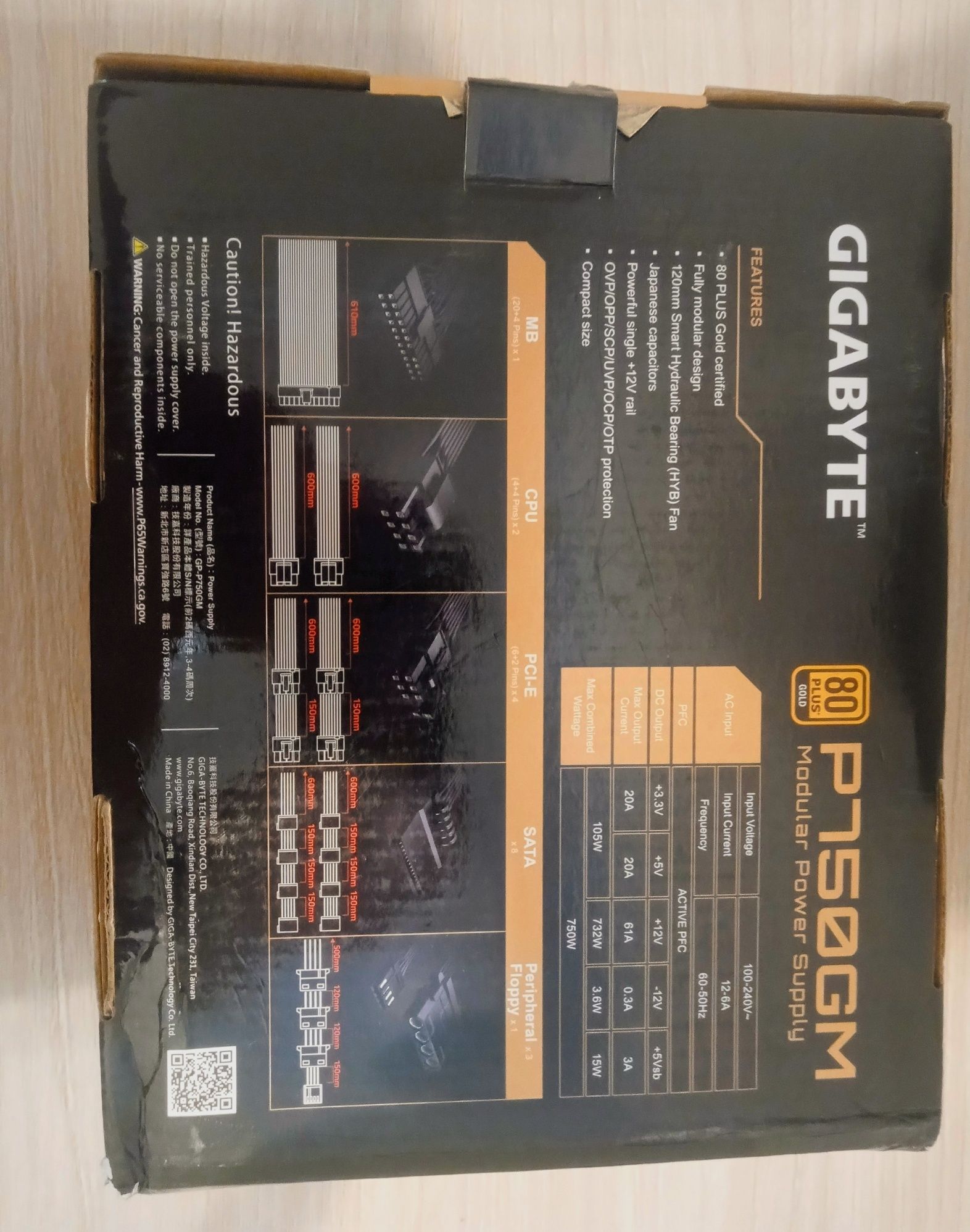 Zasilacz gigabyte