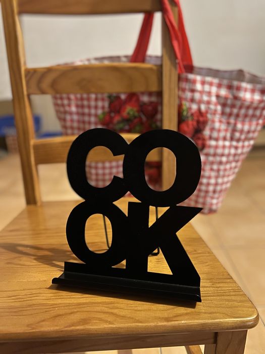 Suporte de Livro em Metal Preto Mate - NOVO