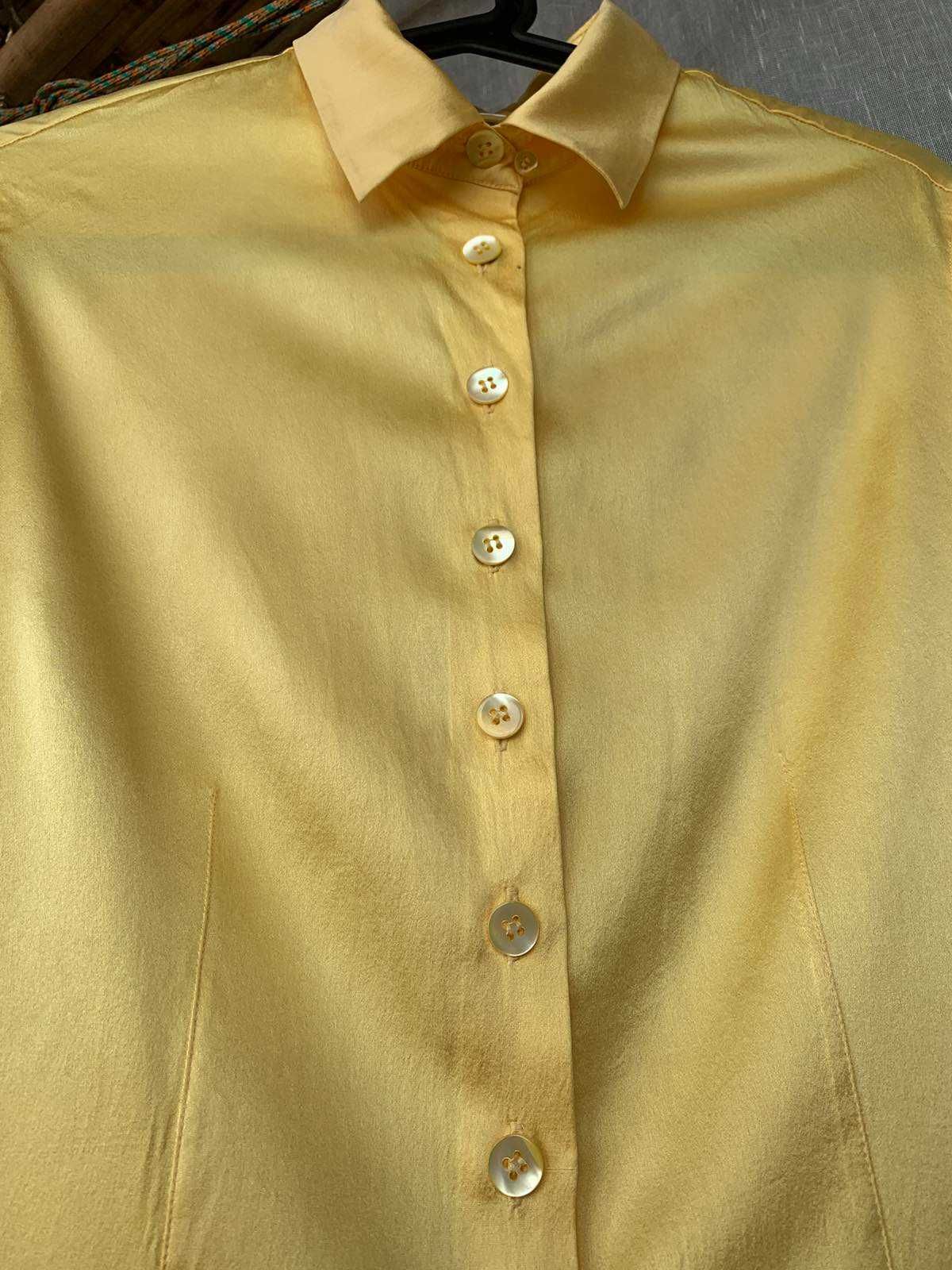 Шовкова блуза сорочка стрейчева жіноча Otto Kern