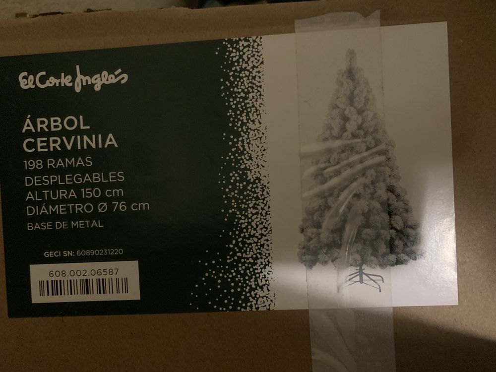 Kit Natalício - Árvore de Natal com Estrela luminosa e centro de mesa