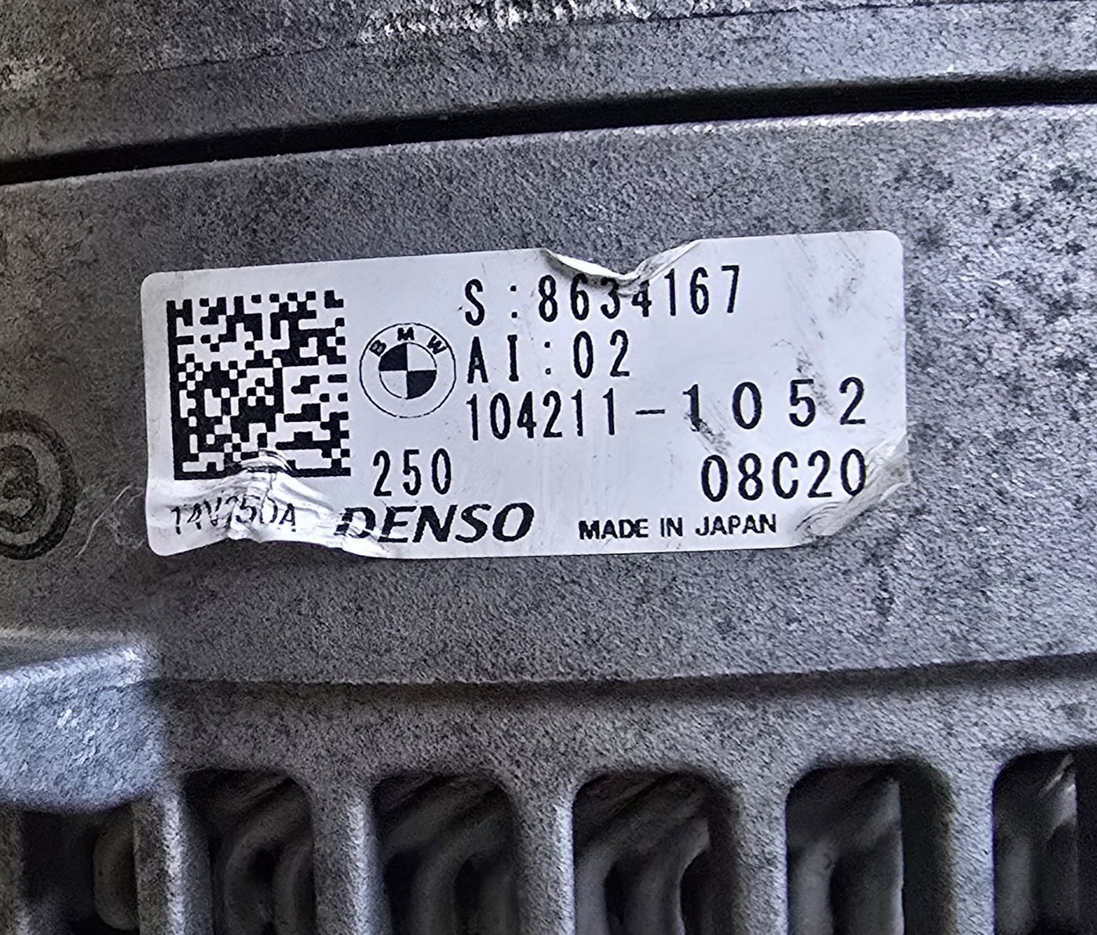 Bmw 3   G21 2.0D alternator