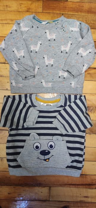 Светр на флісі на хлопчика 9-12 місяців, батник, кофта, светрик