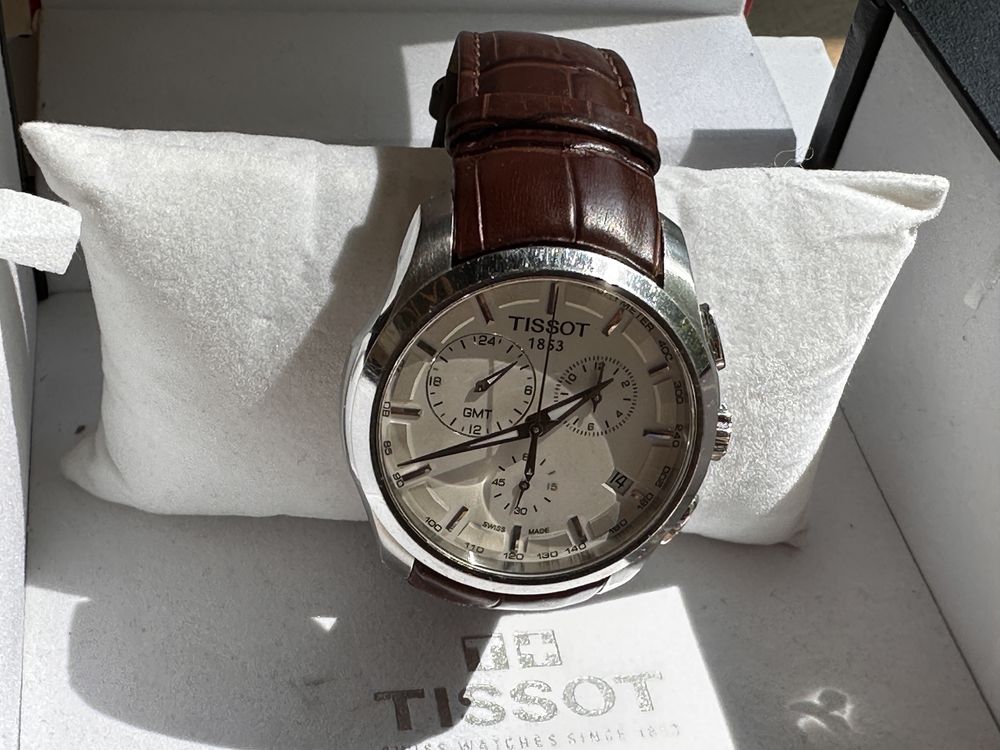 Tissot Couturier Chrono GMT Szafirowe pasek i bransoleta (2300 zl)