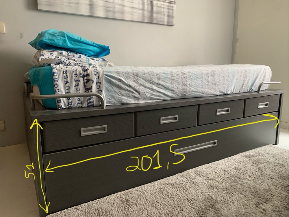 Quarto Solteiro - Secretária + Cama Dupla + Prateleira