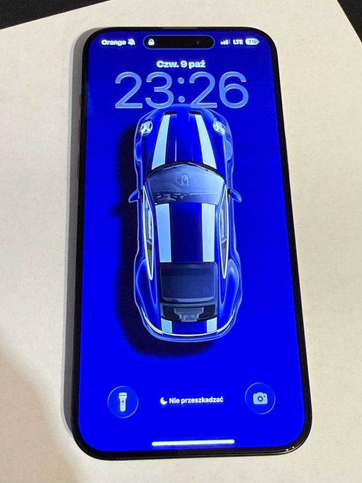Telefon IPhone 15 PRO MAX 256GB czarny PL komplet bateria 82%