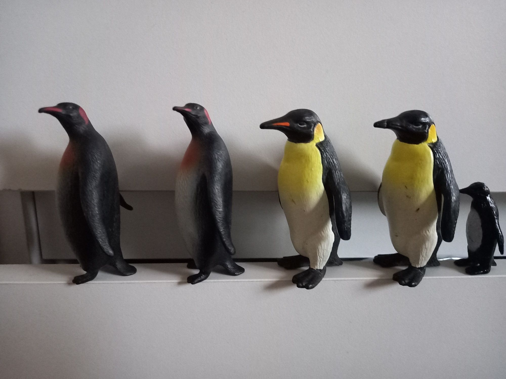 Figurki pingwinów , pingwin cesarski, pingwin przylądkowy, królewski