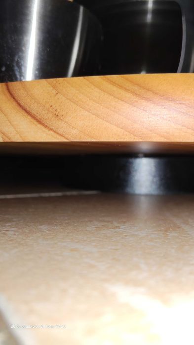 Fondue em inox com base giratoria