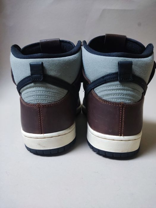 Чоловічі шкіряні кросівки Nike SB Dunk High Baroque Brown