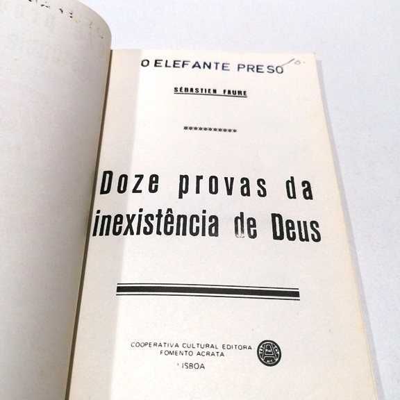 Doze provas da inexistência de Deus de Sebastien Faure