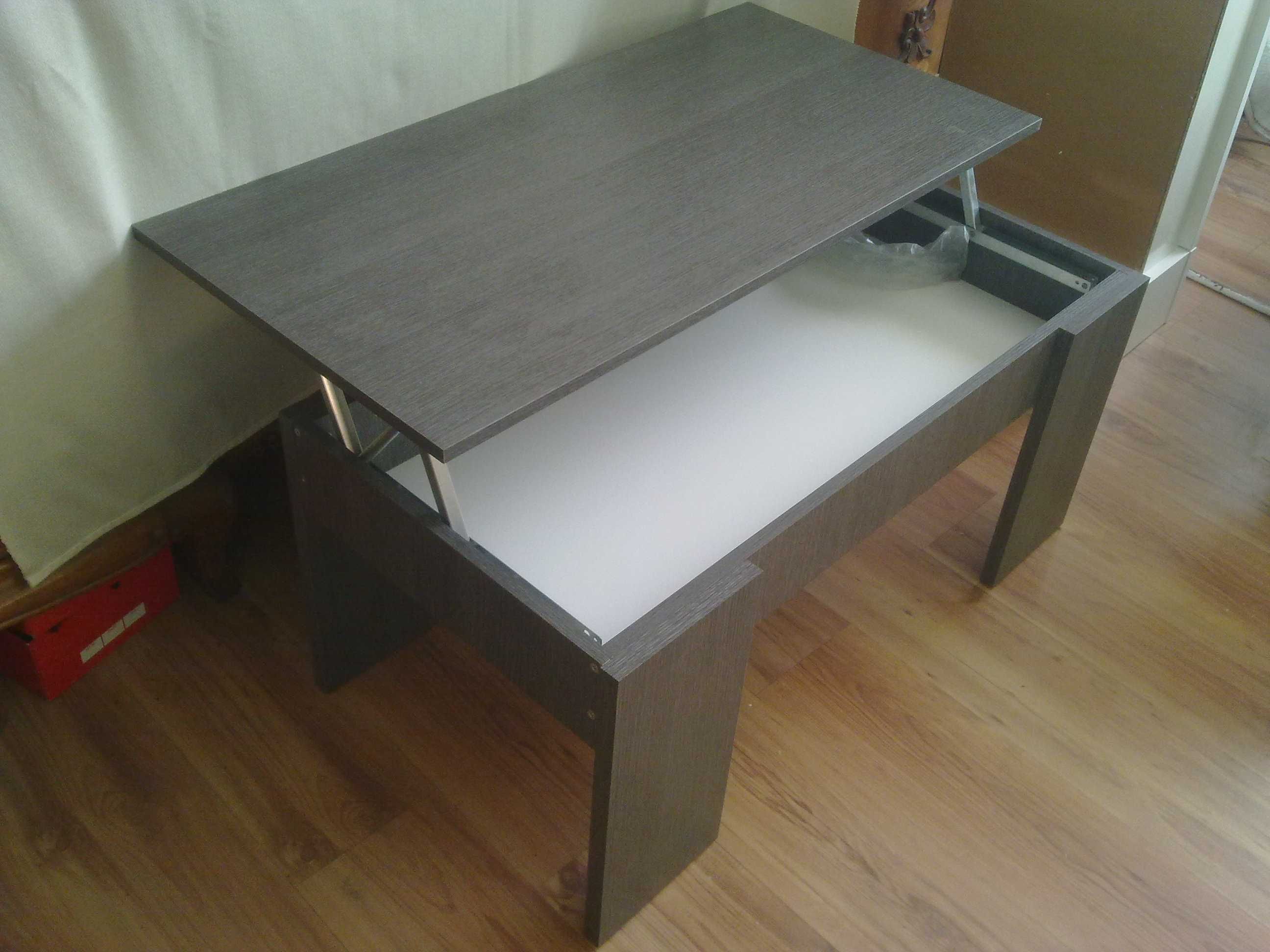 Ława z podnoszonym blatem 100x50x45 (dąb nalson lub dąb ceniza) Nowa