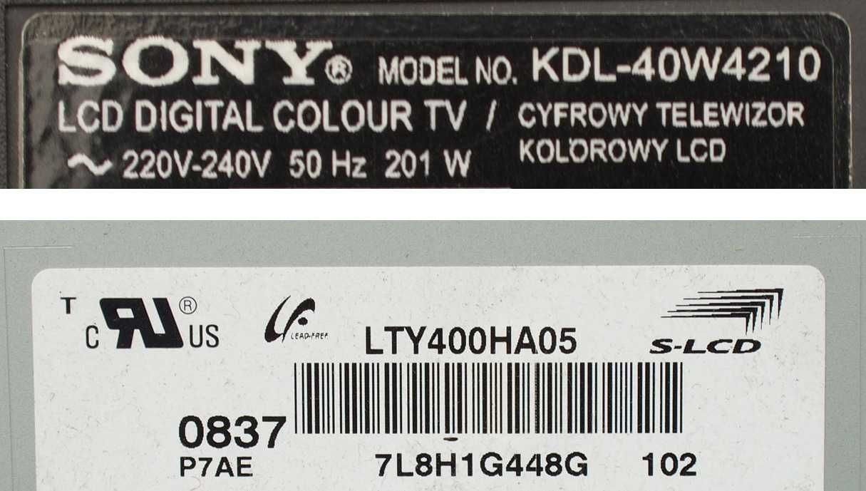 Sony KDL-40W4210 на запчастини