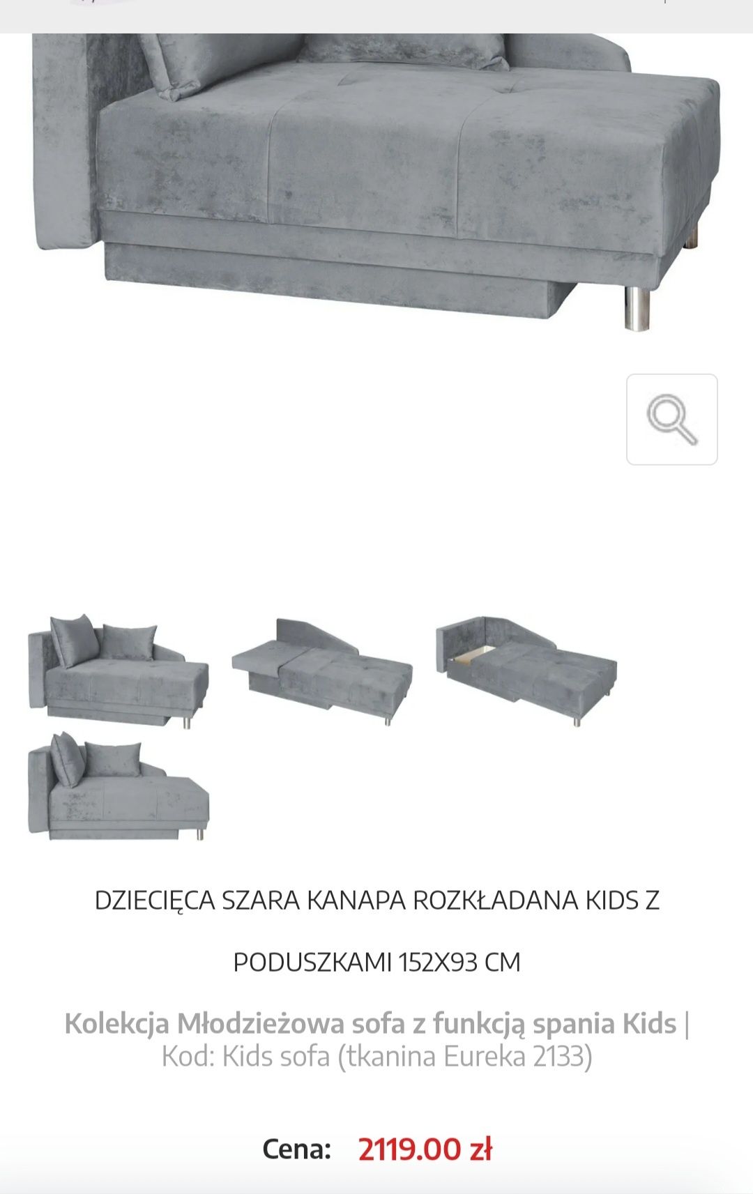 Sofa jedno osobowa