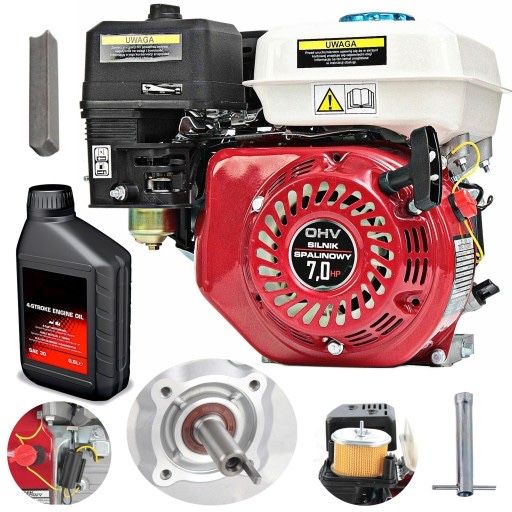Silnik Spalinowy Jak Honda GX 200 7 KM 19 mm lub 20 mm do zagęszczarki