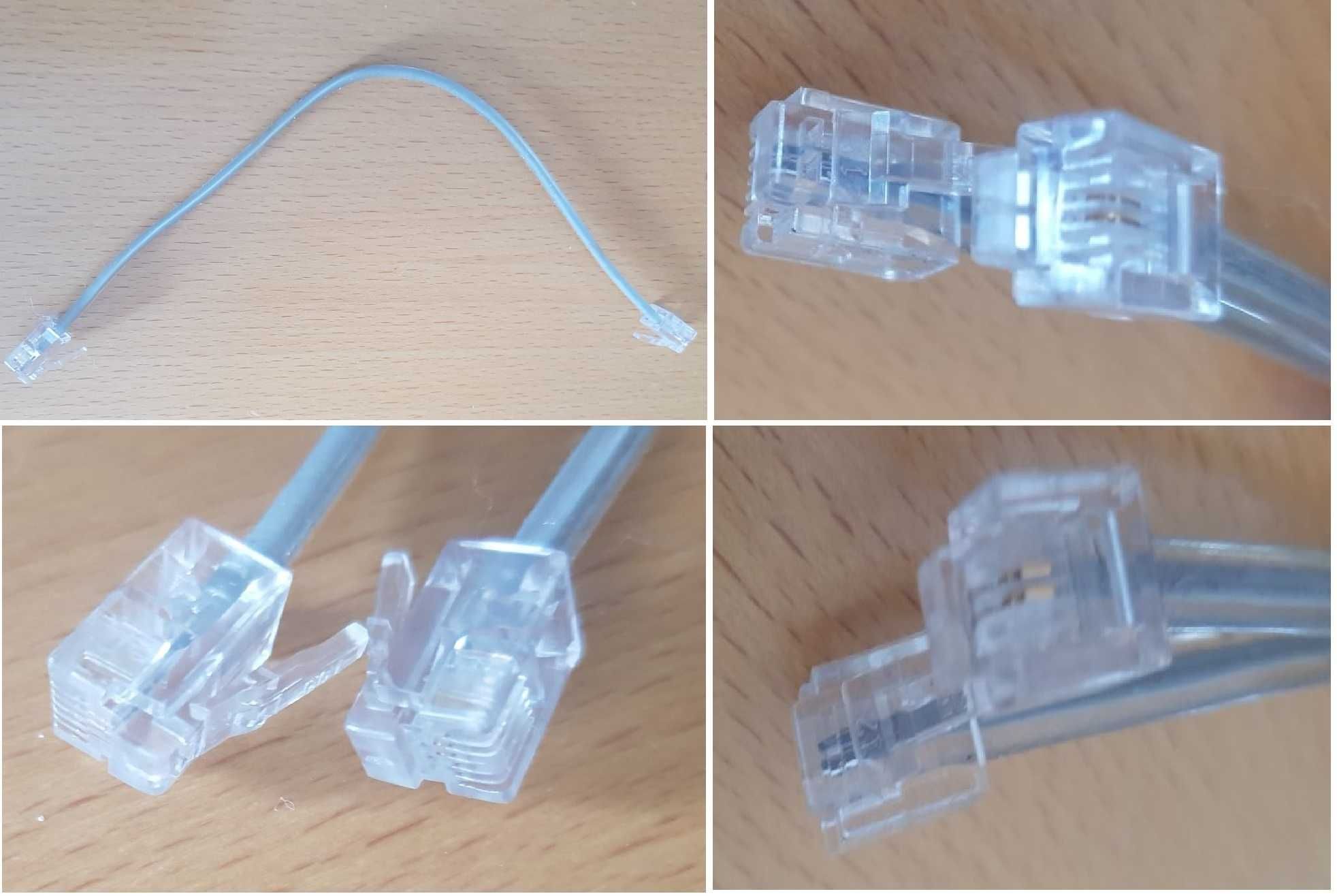 kabel przewód telefoniczny internetowy sieciowy RJ45   RJ11