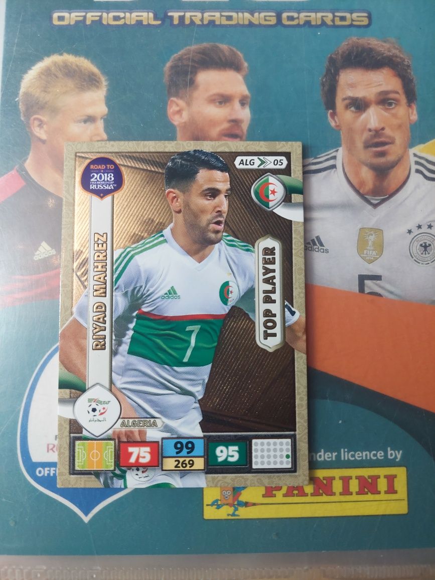 Riyad Mahrez top player panini russia 2018