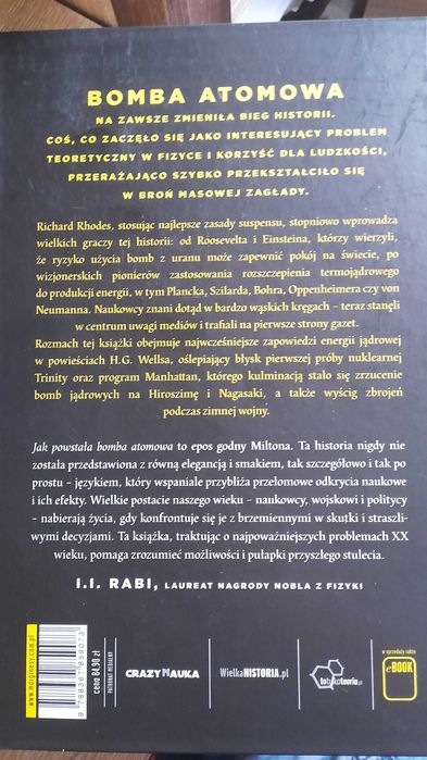 Jak powstała bomba atomowa richard rhodes
