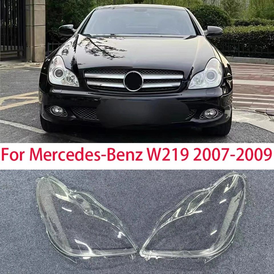 Vidro capa lente farol ótica mercedes w219 CLS