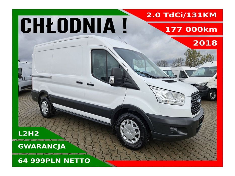 Ford transit L2H2 Chłodnia *64999zł NETTO* 2.0TdCi/131KM  Chłodnia, Klimatyzacja, Tempomat, Czujniki parkowania, Kamera, Hak