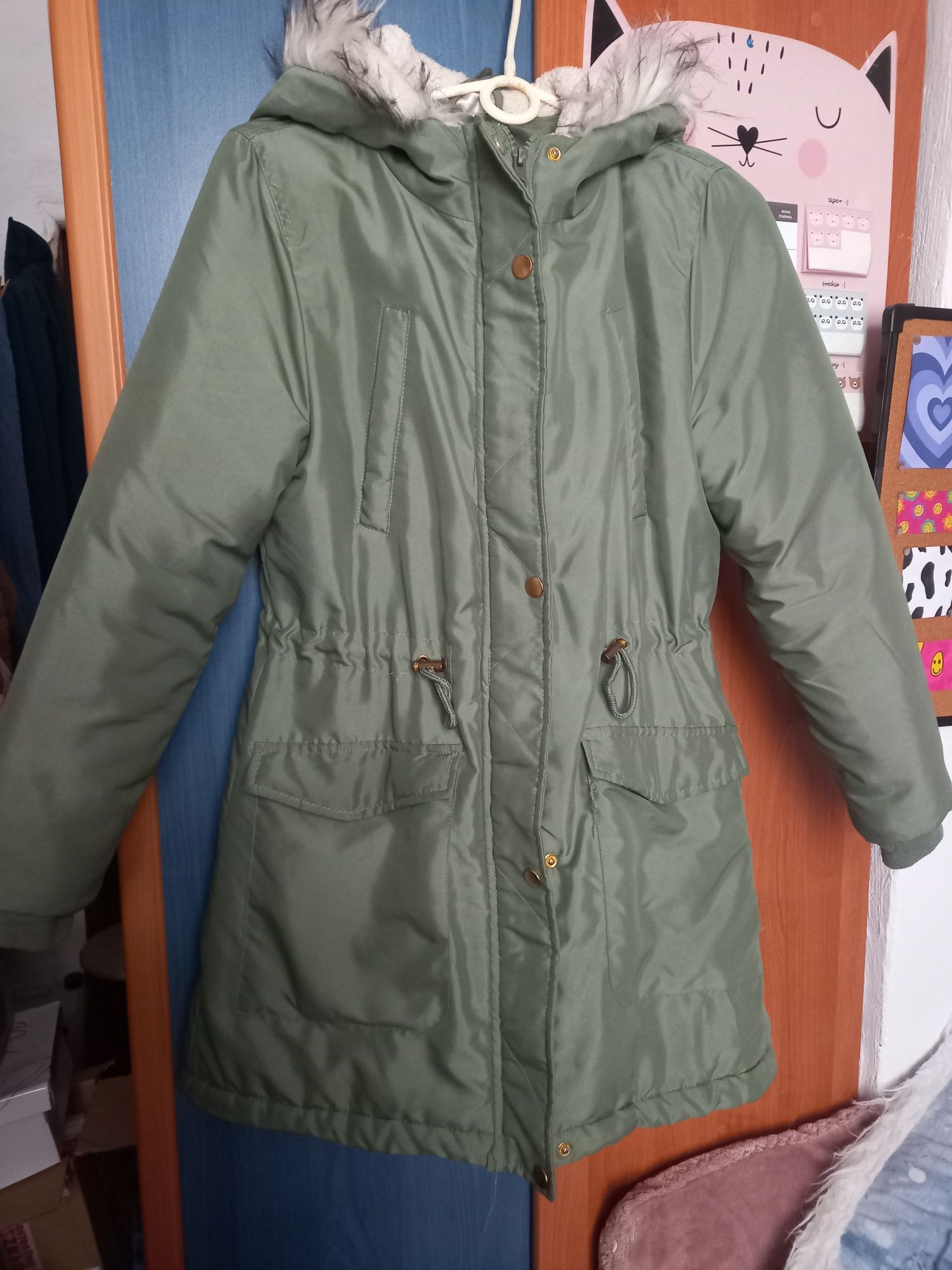 Kurtka dziewczęca parka,rozm.158cm