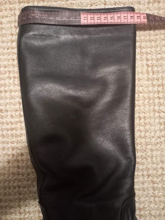 Зимові жіночі кожані чоботи європєйка  39розміру